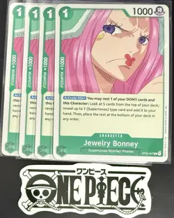 4x One Piece ST02-007 C Jewelry Bonney - ENG - Regular - Playset - TCG - NM/M - Image 1