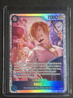 One Piece CCG Sanji A Fist Of Divine Speed SR Foil OP11-051 NM - Image 1