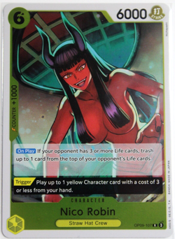 Nico Robin OP09-107 R Foil NEW (Emperors in the New World) One Piece CCG - Image 1