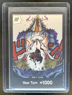2023 One Piece Card Game Wings Captain OP06 Don Card Kaido Monkey D. Luffy Foil - Image 1