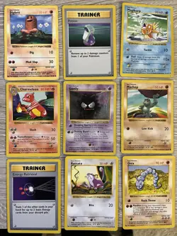 Pokemon vintage Shadowless base set 30 card lot- HP Condition - Image 2