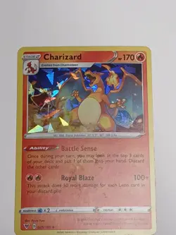 Charizard 025/185 LP/NM Cracked Ice Holo Pokemon TCG Card 25/185 - Image 2