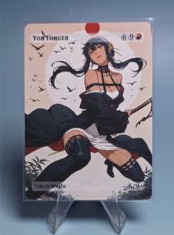 Yor Forger, Waifu the Gathering, Custom Anime Waifu Spy X Family Trading Card - Image 1