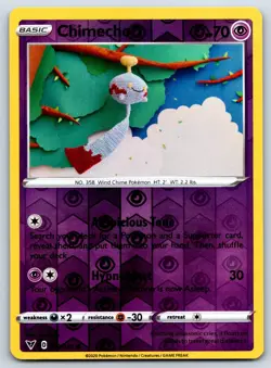 Chimecho - Reverse Holo - Vivid Voltage Asako Ito Pokemon Card NM - Image 1