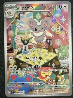Cinccino - 183/162 - Pokemon Temporal Forces Illustration Rare Card NM - Image 1