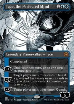 ~ Jace, the Perfected Mind (Borderless) ~ NM ~ Phyrexia: All Will Be One ~ MTG ~ - Image 1