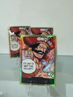 LOT OF 3 - One Piece OP13 EN Alternate Art Gold Don!! Card Gol.D.Roger 3x NM+ - Image 4