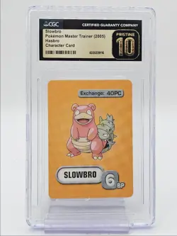SLOWBRO 2005 POKEMON MASTER TRAINER CHARACTER CARD POP 1 CGC 10 Q3403 - Image 1