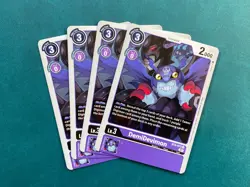 DemiDevimon BT8-072 Playset New Awakening Digimon Card Game x4 - Image 1