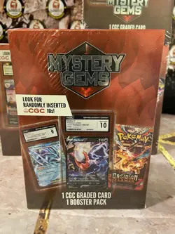 LOT 4🔥🔥Pokemon Mystery Gems 1 CGC Graded Card & 1 Booster Pack 2025 New Sealed - Image 3
