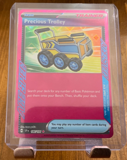 Pokemon Precious Trolley 185/191 Surging Sparks Ace Spec Holo Card - Image 1