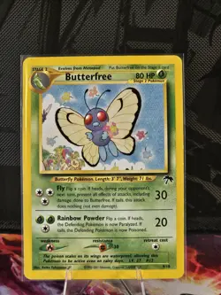 Pokemon Card Butterfree 9/18 Promo Rare Southern Islands Set - Image 1