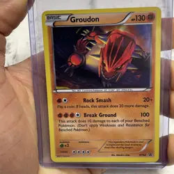 Pokemon Groudon XY52 Black Star Promo Holo XY Promos LP Pokemon Card Nintendo - Image 1