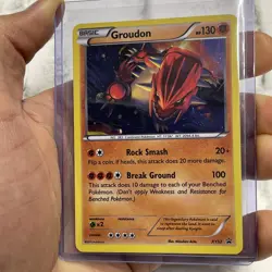 Pokemon Groudon XY52 Black Star Promo Holo XY Promos LP Pokemon Card Nintendo - Image 2