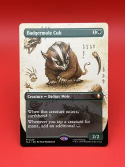 MTG ~ Badgermole Cub (Borderless) Regular #326 Avatar The Last Airbender : NM/M - Image 1