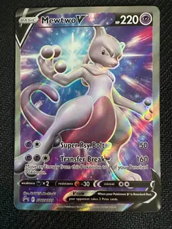 Mewtwo V SWSH229 SWSH: Sword & Shield Black Star Promo Card - Image 1