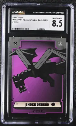 Ender Dragon Minecraft Adventure Trading Cards 19/230 NM CGC 8.5 - Image 1