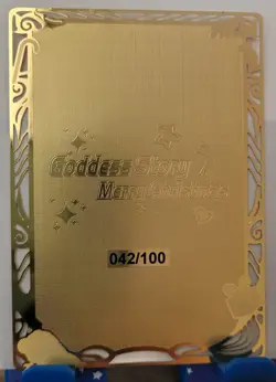 Zero Two MXR Goddess Story Limited GOLD METAL CARD Waifu #042/100 - Image 2