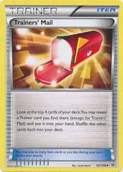 Trainers' Mail 92/108 Uncommon - Pokemon XY Roaring Skies Card - Image 1
