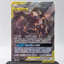 Umbreon & Darkrai GX SM241 NM Tag Team Black Star Promo 2020 Pokemon Card - Image 2