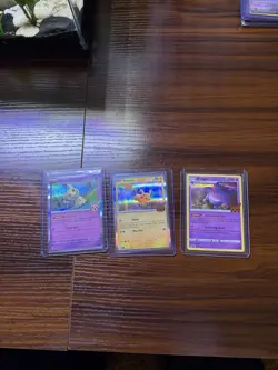 Pokemon TCG Trick Or Trade Stamped Pikachu, Gengar, And Mimikyu Holo Cards - Image 1
