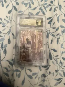 CGC 10 Pristine Deino 142/086 AR Art Rare White Flare sv11W Pokemon Card - Image 1
