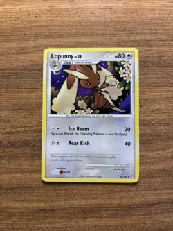 Pokemon TCG Card 2009 Supreme Victors - Lopunny 63/147 Non Holo LP - Image 1