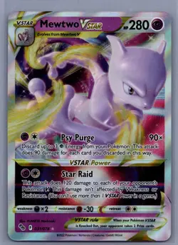 Mewtwo VSTAR 031/078 - Pokemon TCG Go Sword & Shield Ultra Rare Card NM - Image 1