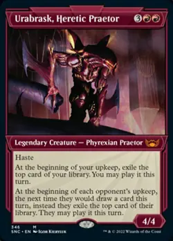 Urabrask, Heretic Praetor x1 1x FOIL Showcase Streets of New Capenna NM MTG - Image 1