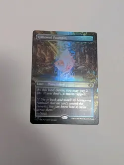 MTG - Hallowed Fountain (Borderless Foil) - Lorwyn Eclipsed NM/M Condition - Image 1