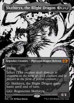1x Skithiryx, the Blight Dragon - Foil Light Play MTG Magic - Kid Icarus - - Image 1