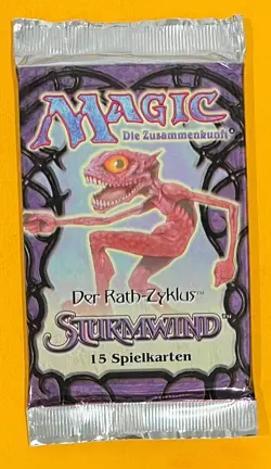 MTG TEMPEST Booster Pack (German) Sealed (OldManMTG 008-772) - Image 1
