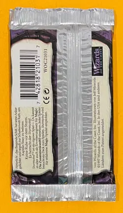 MTG TEMPEST Booster Pack (German) Sealed (OldManMTG 008-772) - Image 2