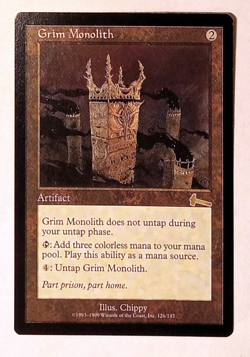 MTG Grim Monolith #126 | Urza's Legacy | NM-Never Played | Magic: The Gathering - Image 1