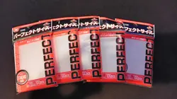 KMC Perfect Fit Sleeves Standard-sized Clear Pack of 100 Qty 5 Made In Japan - Image 1