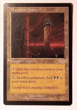 MTG Phyrexian Tower #322 | Urza's Saga | NM-Never Played | Magic: The Gathering - Image 1