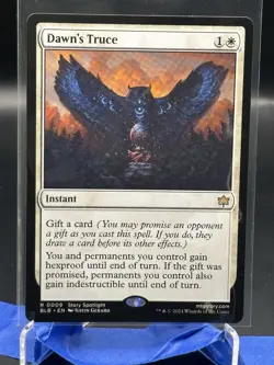 MTG Dawn's Truce R Bloomburrow 9 NM - Image 1