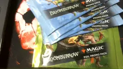 mtg Bloomburrow promo pack Foil 5 total - Image 1