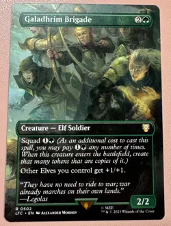 [1x] Galadhrim Brigade - Borderless Near Mint, English The Lord of the Rings Com - Image 1
