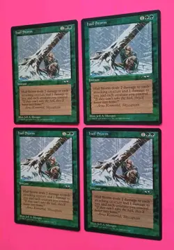 Magic the Gathering MTG Alliances HAIL STORM X 4 LP/EX U 1996 NICE!! - Image 2