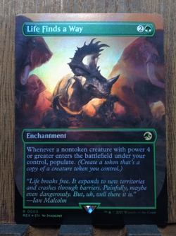 Life Finds a Way (Borderless FOIL) Universes Beyond Jurassic World Collection NM - Image 2