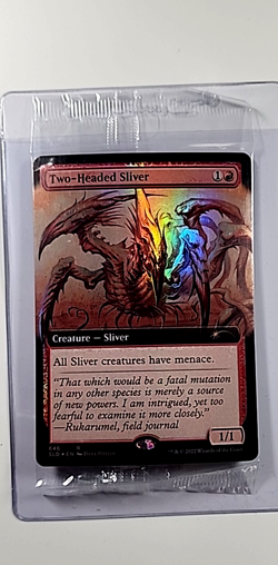 2022 MTG Magic the Gathering Secret Lair Foil #617 Two Headed Sliver *Sealed* - Image 1