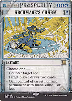 Archmage's Charm Showcase Outlaws Of Thunder Junction Breaking News MTG Rare - Image 1