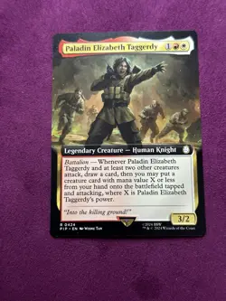 Paladin Elizabeth Taggerdy - Extended Art PIP NM MTG - Image 5