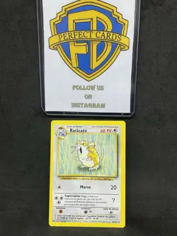 POKEMON SET BASE UNLIMITED RATICATE NONCOMUNE 40/102 NM - Image 1