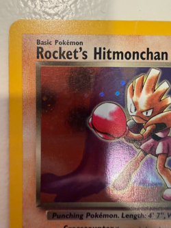 Rocket's Hitmonchan 11/132 - Holo Rare - Gym Heroes Pokemon TCG card - Image 2