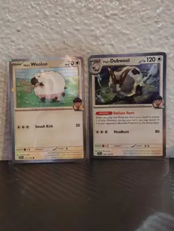 Set Of 2 Hop's Woolo And Dubwool Pokemon Cards NM - Image 1