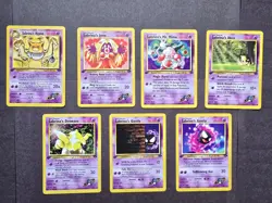 Pokemon TCG Psychic Gym Challenge 1st Edition Lot 56,57,59,94,95,96,97/132 NM - Image 1