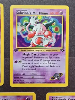 Pokemon TCG Psychic Gym Challenge 1st Edition Lot 56,57,59,94,95,96,97/132 NM - Image 4