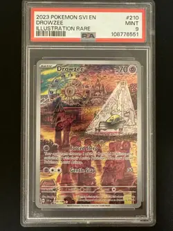 2023 POKEMON SVI EN-SCARLET & VIOLET ILLUSTRATION RARE #210 DROWZEE PSA 9 - Image 1
